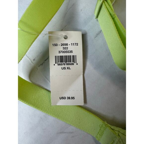 OFFLINE by Aerie Ribbed Scoop Sports Bra Sharp Green NWT Size XL Adjustable Fit - Picture 8 of 8
